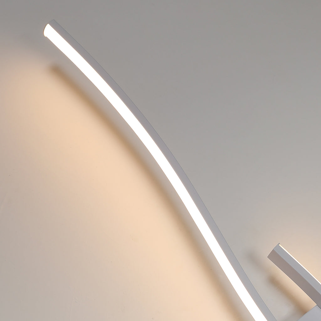 Wall Light - White Aluminium Frame, Warm Light