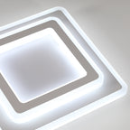 Ceiling Light - White Acrylic Frame, White Light