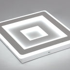Deckenleuchte - Rahmen aus weißem Acryl, weißes Licht