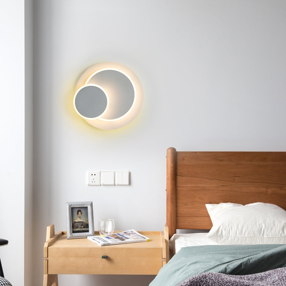 Wall Light - White Acrylic Frame, Warm Light