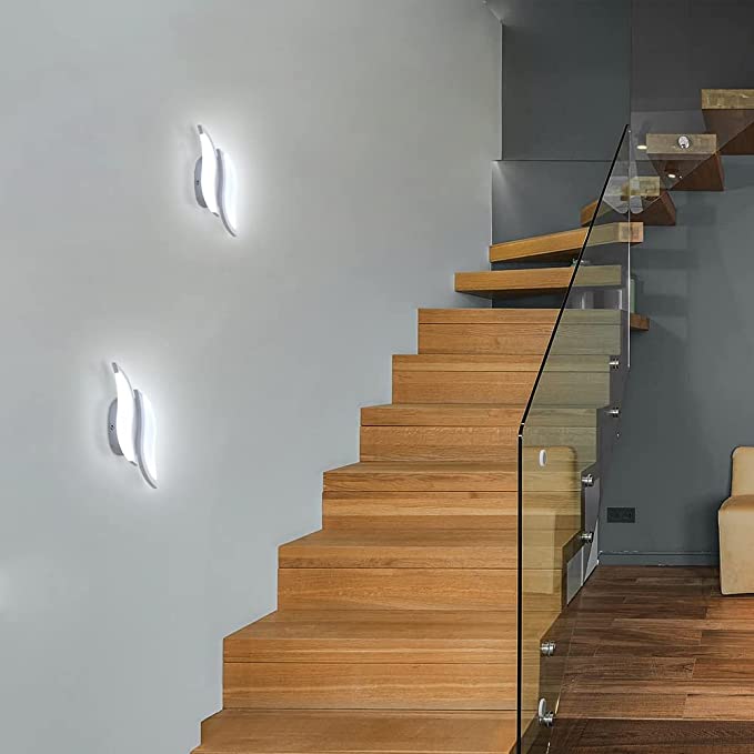 Wall Light - White Acrylic Frame, White Light