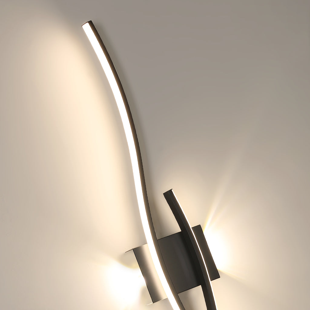 Wall Light - Black Aluminium Frame, Natural Light