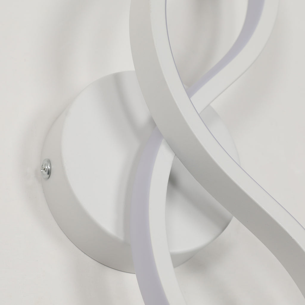 Wall Light - White Aluminium Frame, White Light