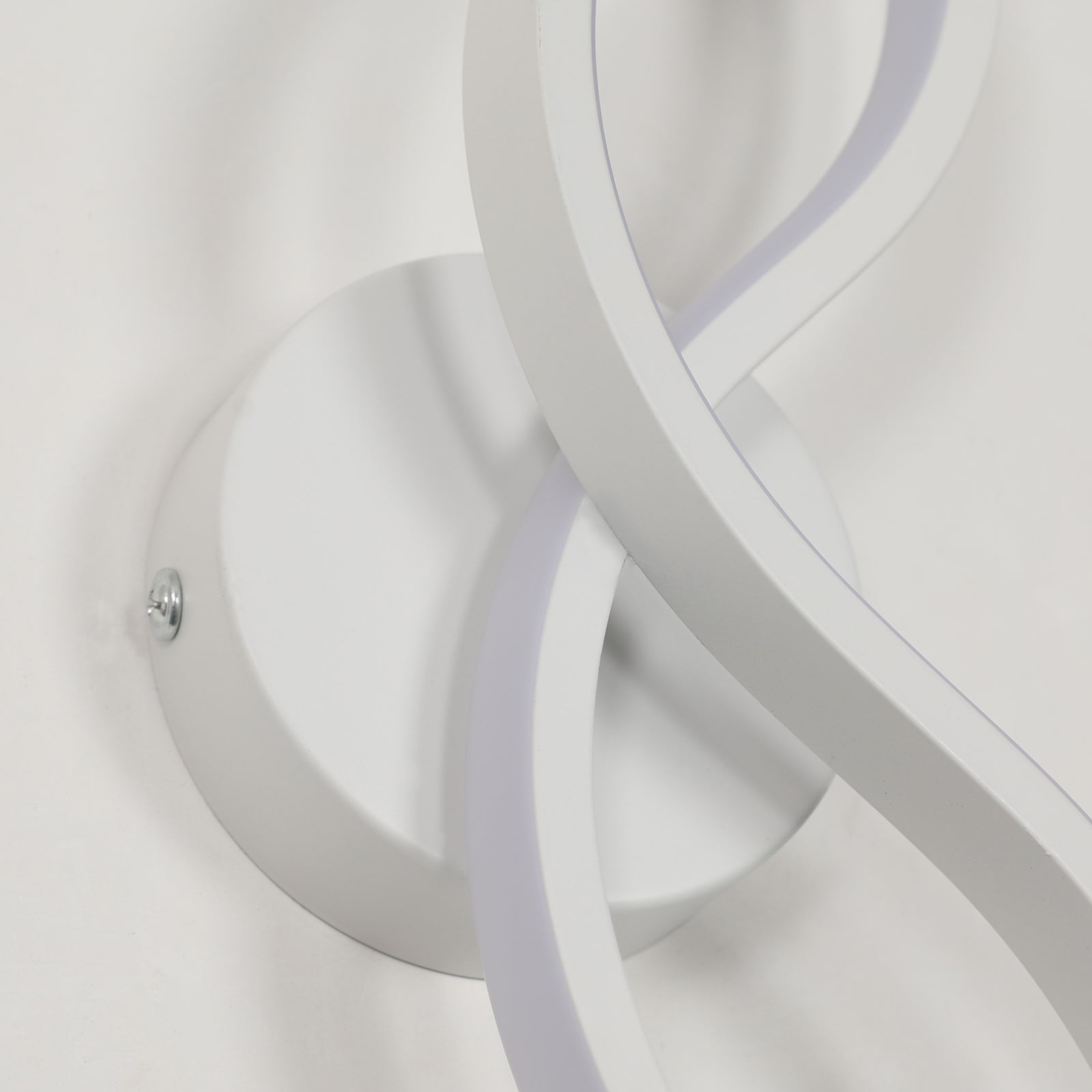 Applique da Parete - Struttura in Alluminio Bianco, Luce Bianca