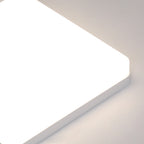 Ceiling Light - White Plastic Frame, Natural Light