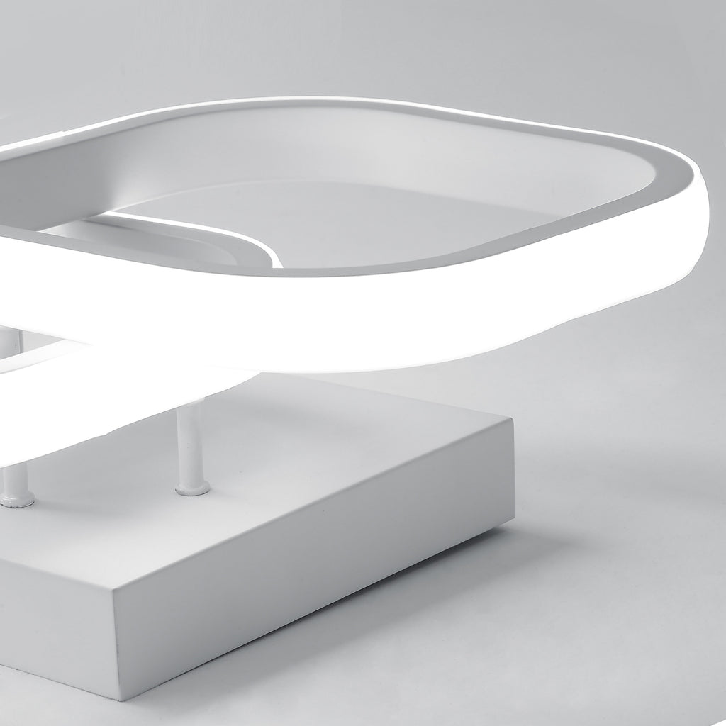 Ceiling Light - White Aluminium Frame, White Light