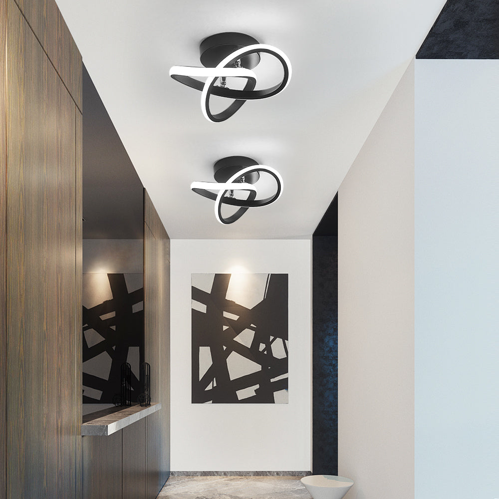 Ceiling Light - Black Aluminium Frame, Tunable