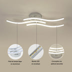 Ceiling Light - Silver Aluminium Frame, Natural Light