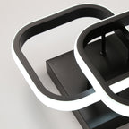 Ceiling Light - Black Aluminium Frame, White Light