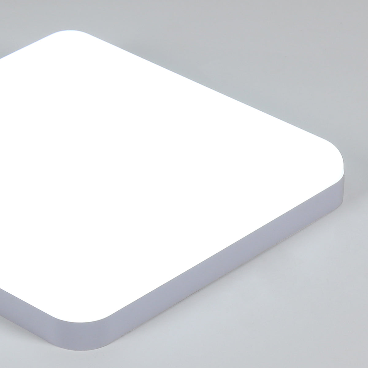 Ceiling Light - White Plastic Frame, White Light