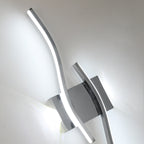 Wall Light - Chrome Aluminium Frame, White Light