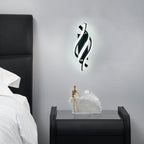 Wall Light - Black Aluminium Frame, White Light