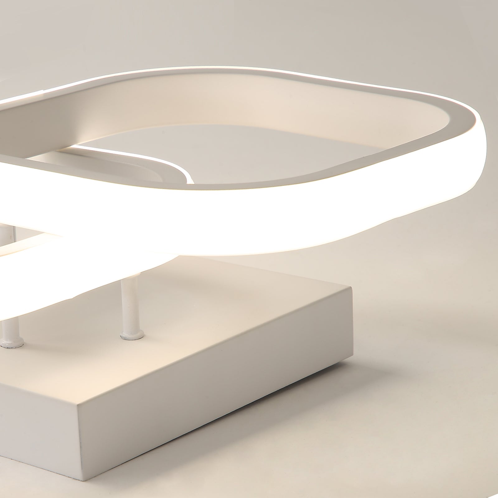 Ceiling Light - White Aluminium Frame, Natural Light