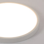 Ceiling Light - White Plastic Frame, Warm Light