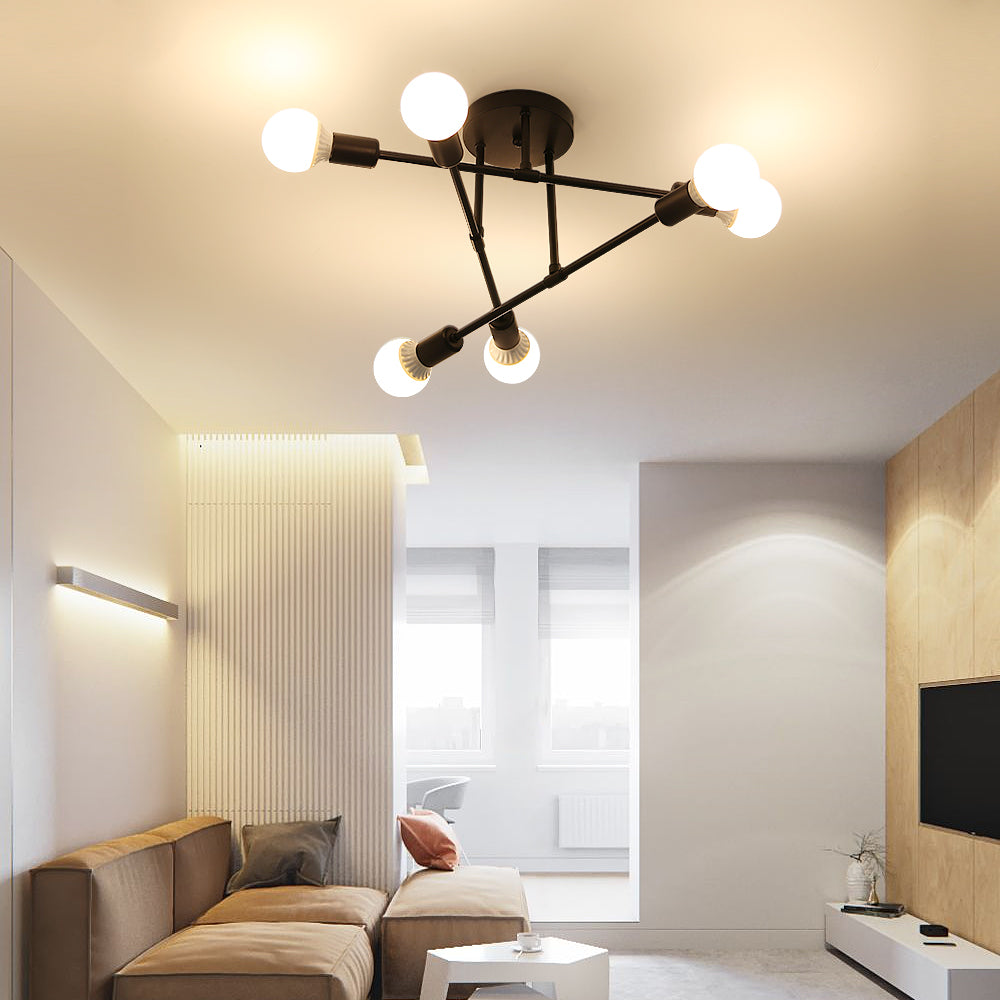 Ceiling Light - Black Metal Frame