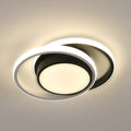 Ceiling Light - Black & White Aluminium Frame, Natural Light