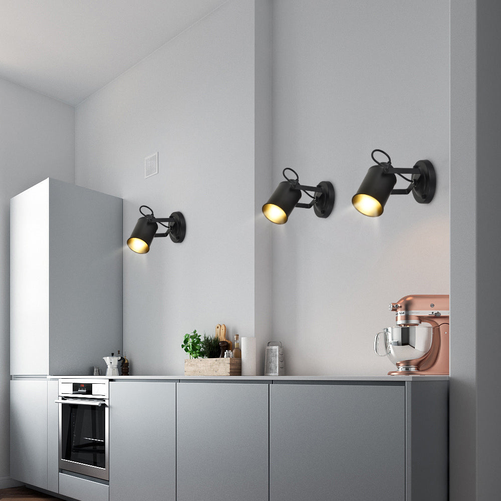 Wall Light - Black Metal Frame