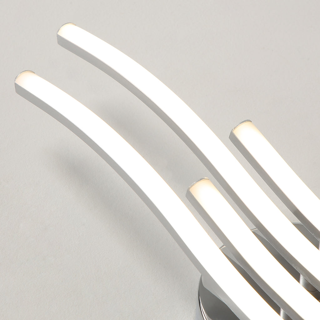 Ceiling Light - Silver Aluminium Frame, Natural Light