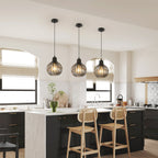 Chandeliers - Black Metal Frame