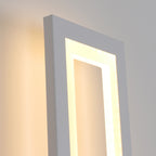 Wall Light - White Acrylic Frame, Warm Light