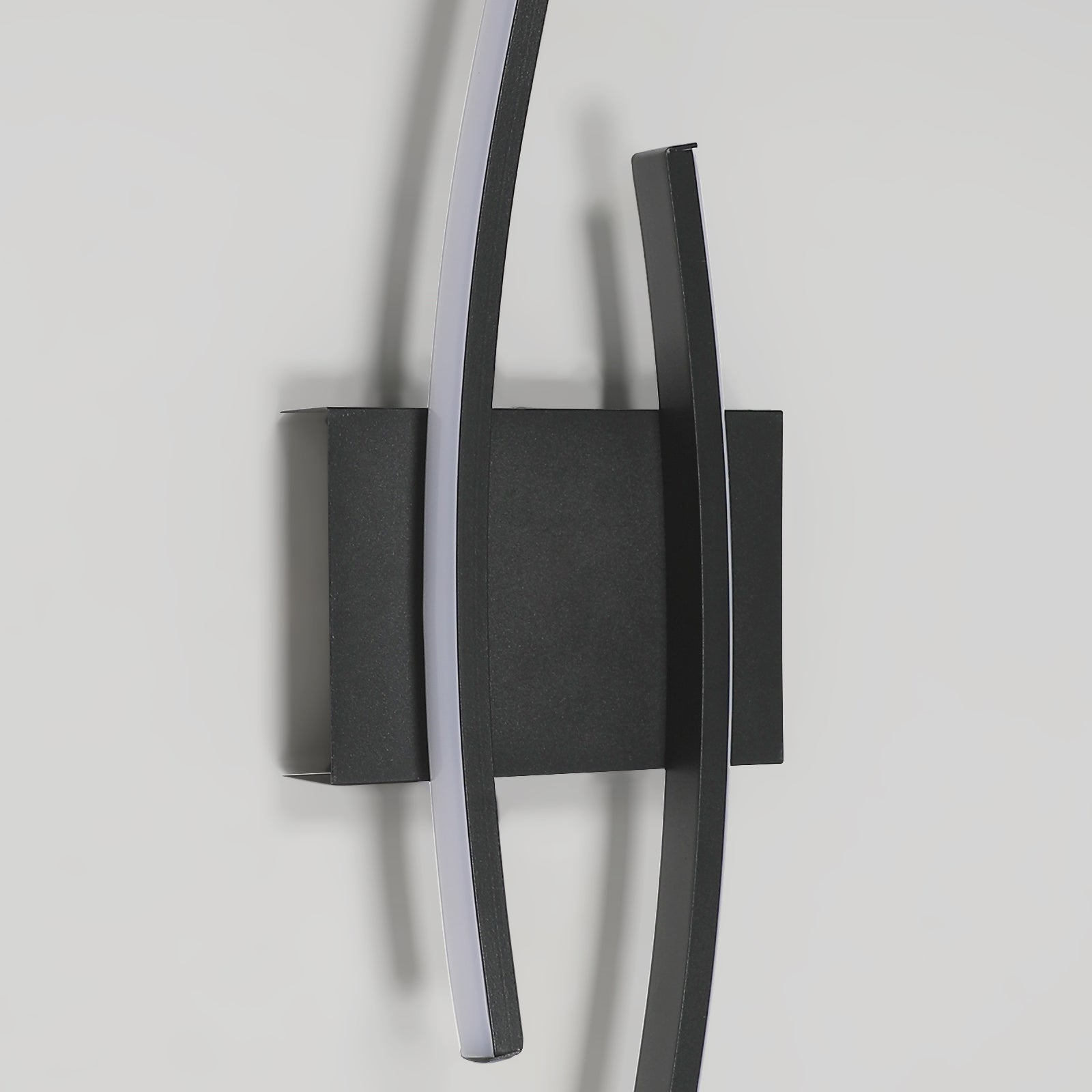 Wall Light - Black Aluminium Frame, Warm Light