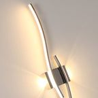 Wall Light - Chrome Aluminium Frame, Warm Light