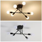Ceiling Light - Black Metal Frame