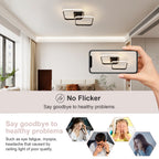 Ceiling Light - Black Aluminium Frame, Natural Light