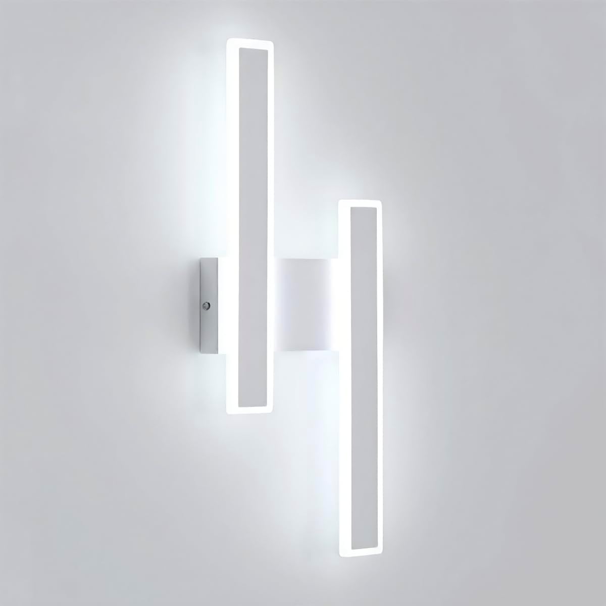 Wall Light - White Acrylic Frame, White Light