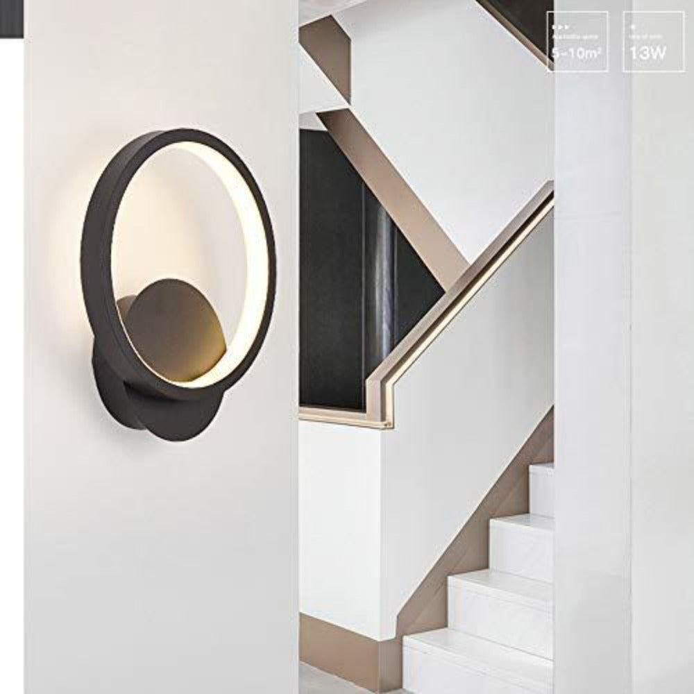 Wall Light - Black Metal Frame, Warm Light