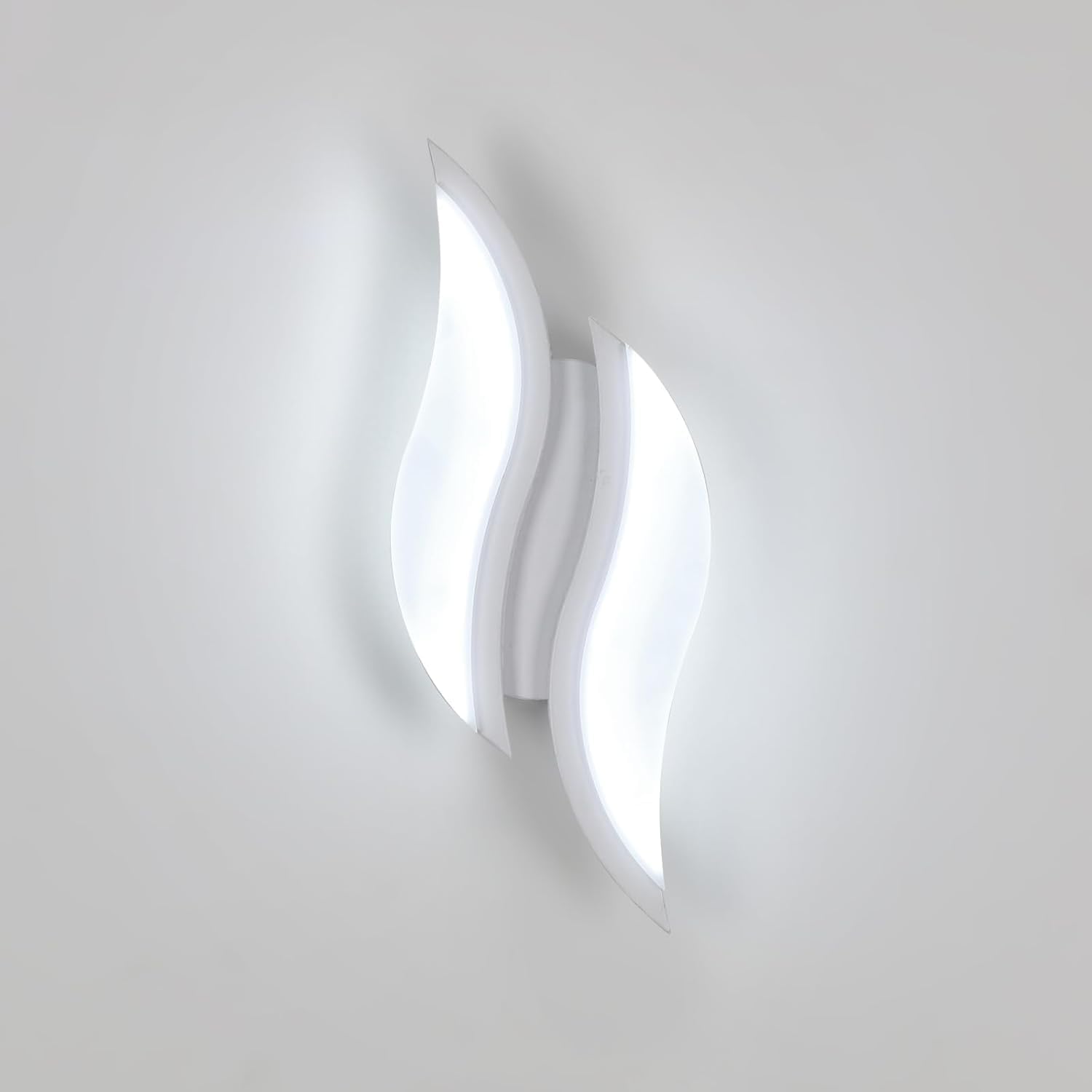 Wall Light - White Acrylic Frame, White Light