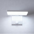 Wandleuchte – weißer Aluminiumrahmen, weißes Licht