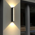 Wandleuchte - Schwarzer Aluminiumrahmen, Warmlicht