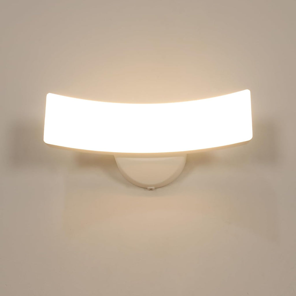 Wall Light - White Aluminium Frame, Warm Light
