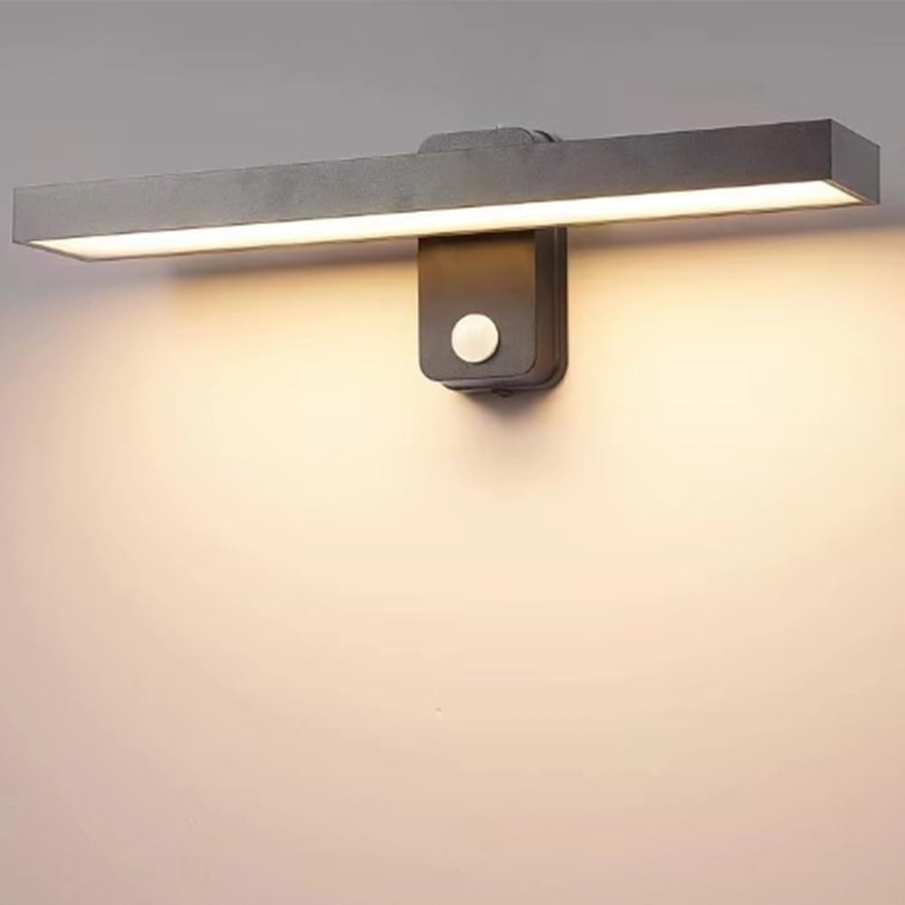 Wall Light - Black Aluminium Frame, Warm Light