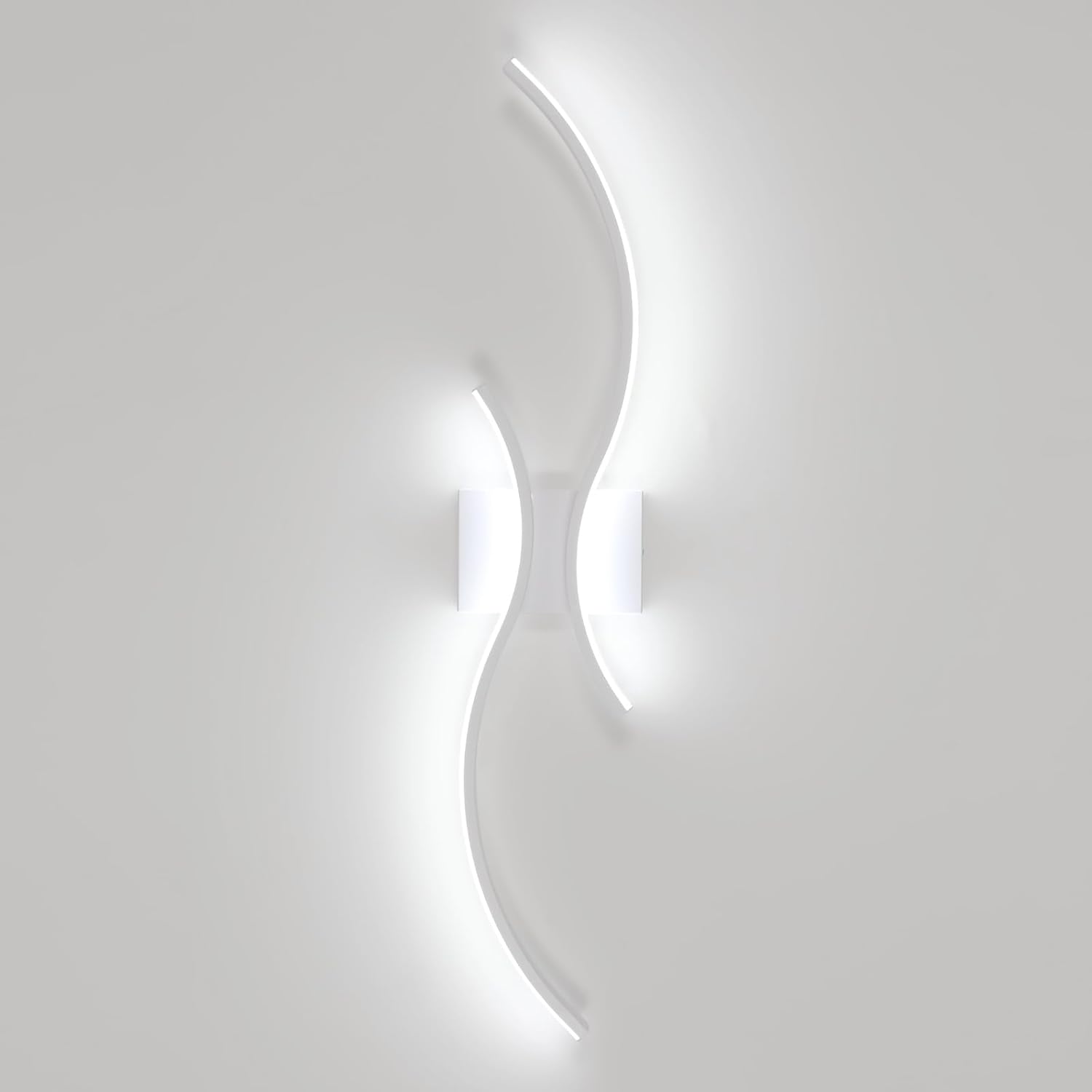 Wall Light - White Aluminium Frame, White Light