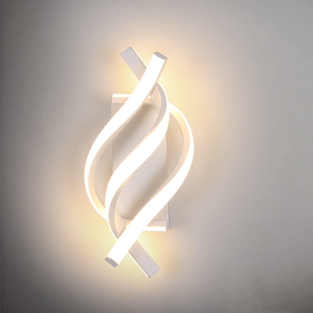 Wall Light - White Aluminium Frame, Warm Light