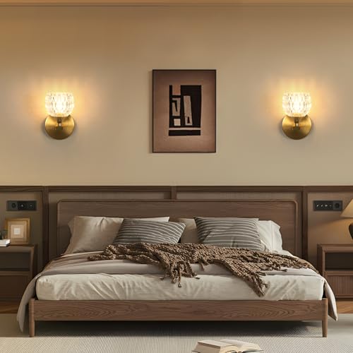 Wall Light - Gold Glass Frame, Tunable