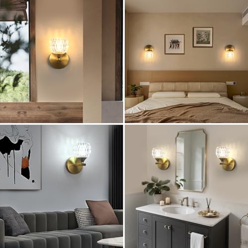 Wall Light - Gold Glass Frame, Tunable