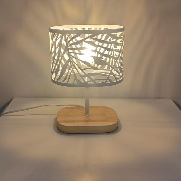 Table Lamps - White Metal Frame