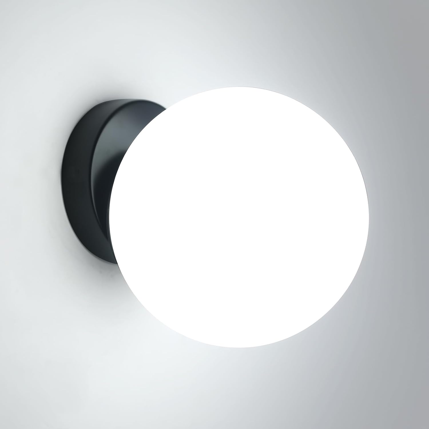 Wall Light - Black Glass Frame