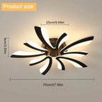 Ceiling Light - Black Acrylic Frame, Tunable and Dimmable