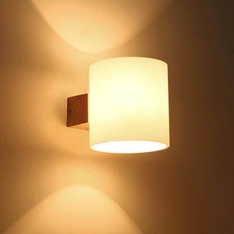 Wall Light - Wood Glass Frame, Tunable