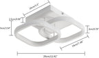 Ceiling Light - White Aluminium Frame, White Light