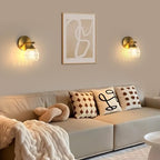 Wall Light - Gold Glass Frame, Tunable