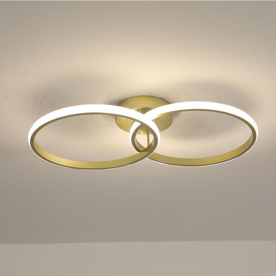 Ceiling Light - Gold Aluminium Frame, Natural Light