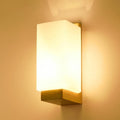 Wall Light - Wood Glass Frame
