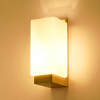 Wall Light - Wood Glass Frame