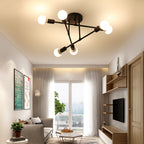 Ceiling Light - Black Metal Frame