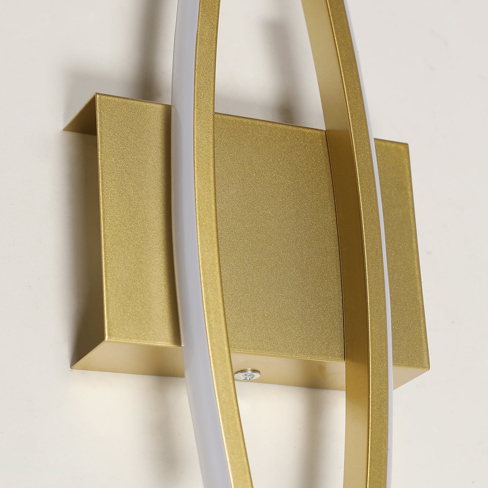 Wall Light - Gold Aluminium Frame, Warm Light